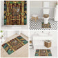 Sekhmet Bathroom Set with Eye of Ra and Sacred Lion Symbol in Egyptian Healer