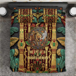 Sekhmet Bedding Set with Eye of Ra and Sacred Lion Symbol in Egyptian Healer