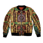 Sekhmet Bomber Jacket with Eye of Ra and Sacred Lion Symbol in Egyptian Healer