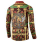 Sekhmet Button Sweatshirt with Eye of Ra and Sacred Lion Symbol in Egyptian Healer