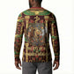 Sekhmet Button Sweatshirt with Eye of Ra and Sacred Lion Symbol in Egyptian Healer