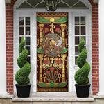 Sekhmet Door Cover with Eye of Ra and Sacred Lion Symbol in Egyptian Healer