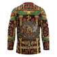 Sekhmet Hockey Jersey with Eye of Ra and Sacred Lion Symbol in Egyptian Healer