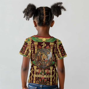 Sekhmet Kid T shirt with Eye of Ra and Sacred Lion Symbol in Egyptian Healer