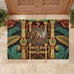 Sekhmet Rubber Doormat with Eye of Ra and Sacred Lion Symbol in Egyptian Healer