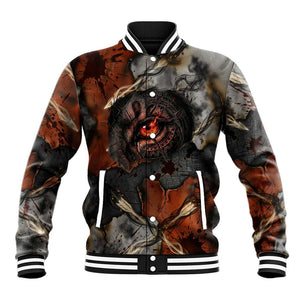 Menhit Egyptian Baseball Jacket Warrior Goddess Fiery Lion Eye Arrows and Blood Battle