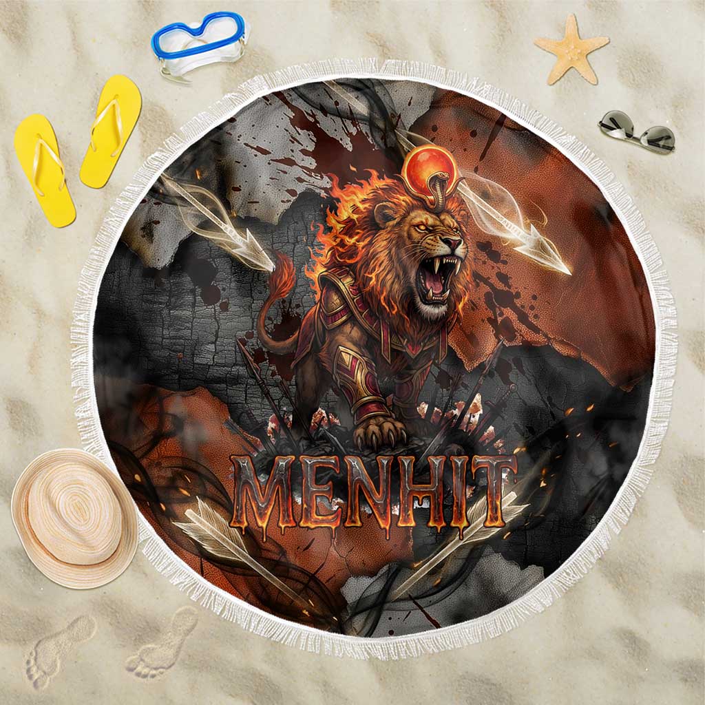 Menhit Egyptian Beach Blanket Warrior Goddess Fiery Lion Eye Arrows and Blood Battle