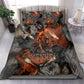 Menhit Egyptian Bedding Set Warrior Goddess Fiery Lion Eye Arrows and Blood Battle