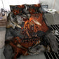 Menhit Egyptian Bedding Set Warrior Goddess Fiery Lion Eye Arrows and Blood Battle
