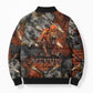 Menhit Egyptian Bomber Puffer Jacket Warrior Goddess Fiery Lion Eye Arrows and Blood Battle