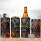 Menhit Egyptian 4 in 1 Can Cooler Tumbler Warrior Goddess Fiery Lion Eye Arrows and Blood Battle