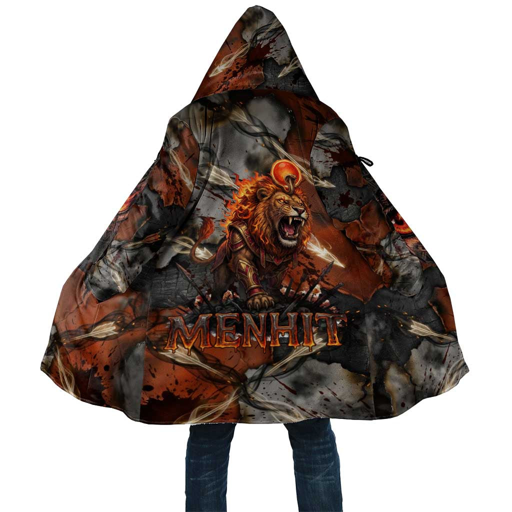 Menhit Egyptian Cloak Warrior Goddess Fiery Lion Eye Arrows and Blood Battle