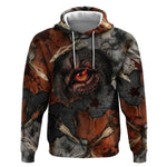 Menhit Egyptian Hoodie Warrior Goddess Fiery Lion Eye Arrows and Blood Battle