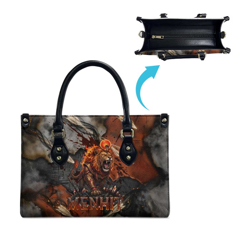 Menhit Egyptian Leather Bag Warrior Goddess Fiery Lion Eye Arrows and Blood Battle