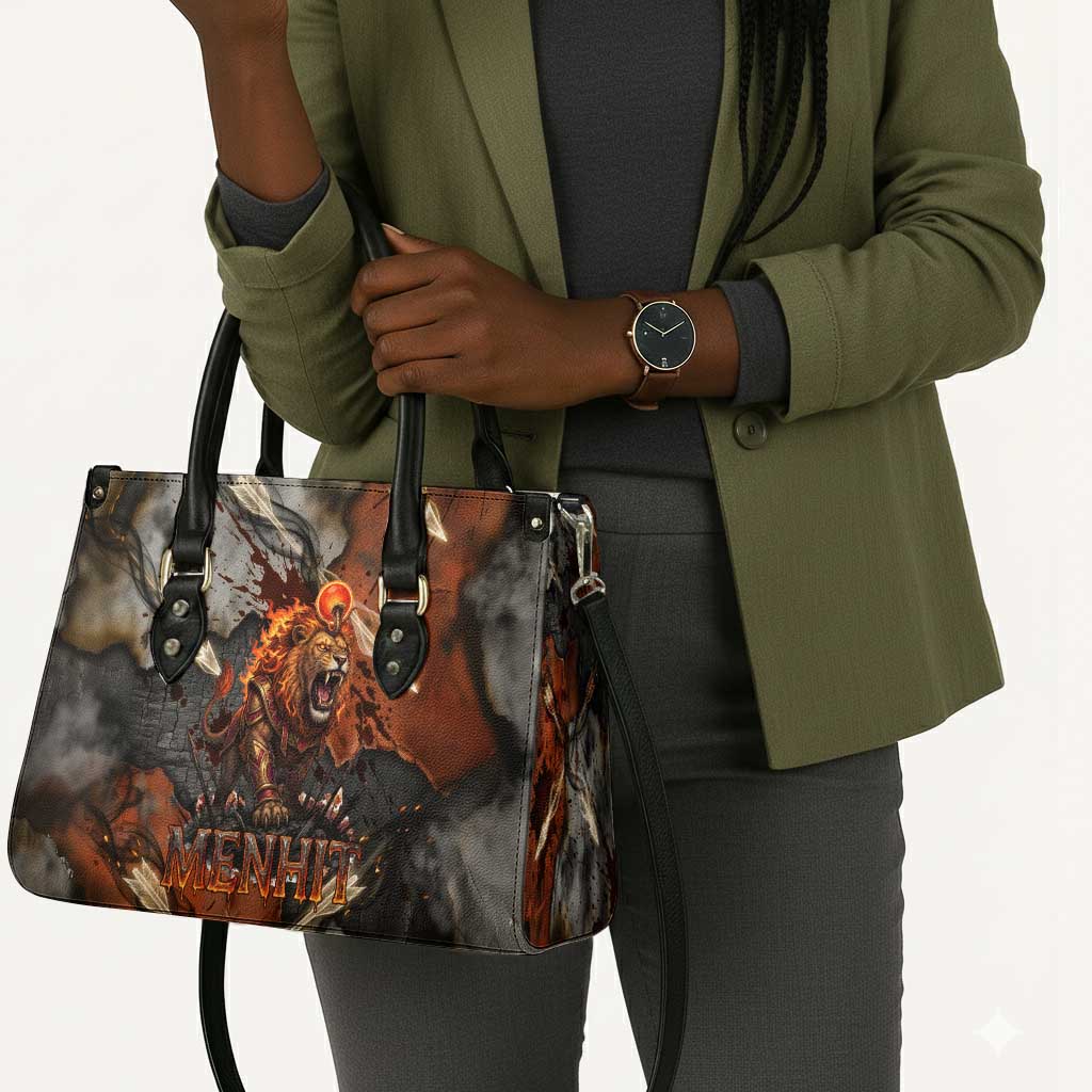 Menhit Egyptian Leather Bag Warrior Goddess Fiery Lion Eye Arrows and Blood Battle