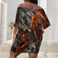 Menhit Egyptian Off Shoulder Short Dress Warrior Goddess Fiery Lion Eye Arrows and Blood Battle