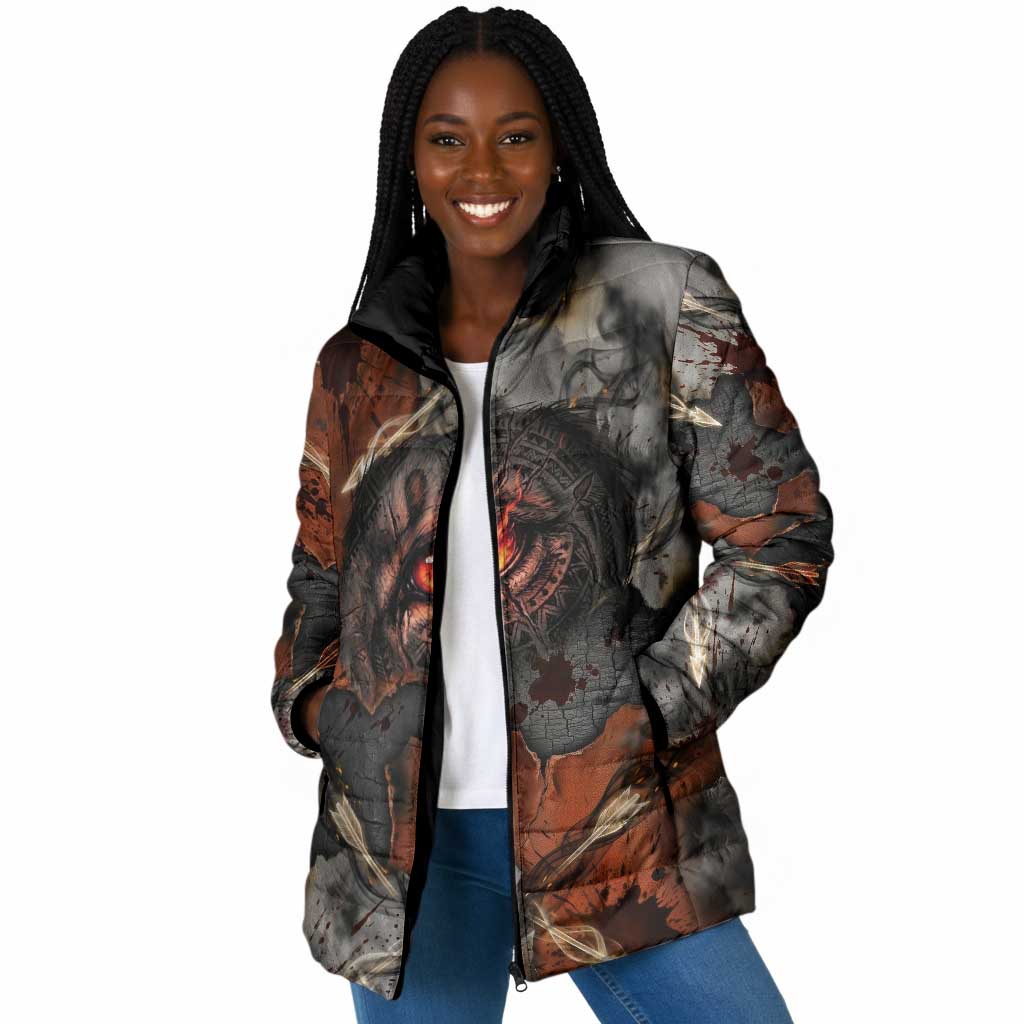 Menhit Egyptian Padded Jacket Warrior Goddess Fiery Lion Eye Arrows and Blood Battle