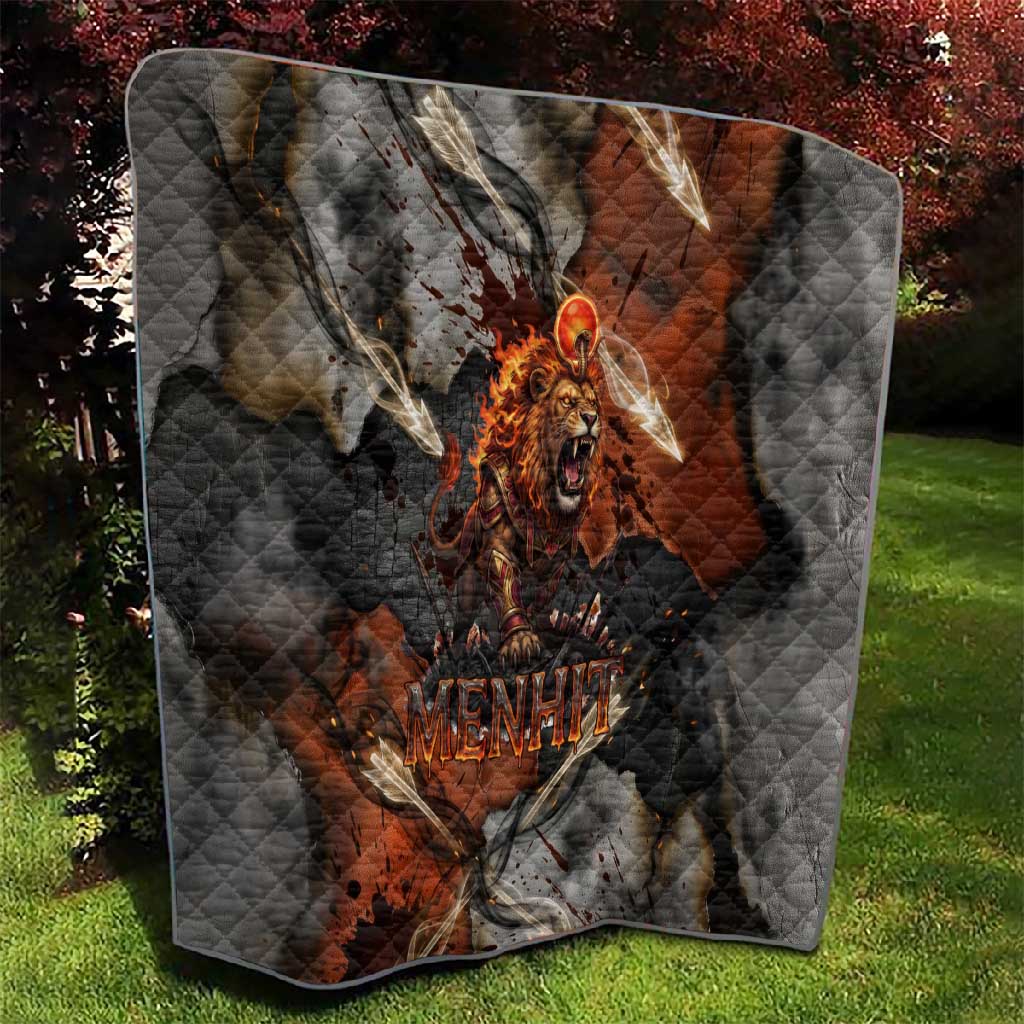 Menhit Egyptian Quilt Warrior Goddess Fiery Lion Eye Arrows and Blood Battle