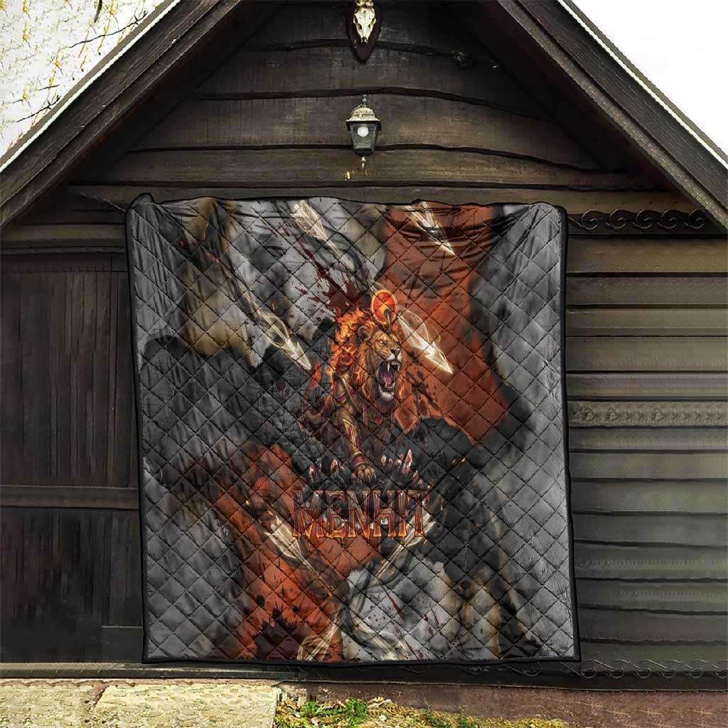 Menhit Egyptian Quilt Warrior Goddess Fiery Lion Eye Arrows and Blood Battle