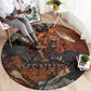 Menhit Egyptian Round Carpet Warrior Goddess Fiery Lion Eye Arrows and Blood Battle
