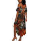 Menhit Egyptian Summer Maxi Dress Warrior Goddess Fiery Lion Eye Arrows and Blood Battle