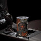 Menhit Egyptian Tumbler Cup Warrior Goddess Fiery Lion Eye Arrows and Blood Battle