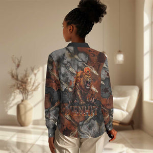 Menhit Egyptian Women Casual Shirt Warrior Goddess Fiery Lion Eye Arrows and Blood Battle