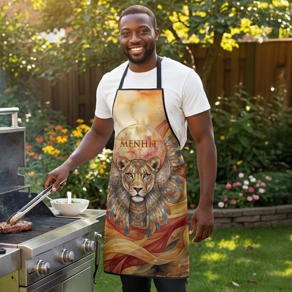 Menhit Apron Lioness Warrior Goddess Uraeus Serpent Fire and Feathers Ancient Egyptian