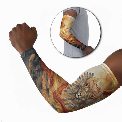 Menhit Arm Sleeves Lioness Warrior Goddess Uraeus Serpent Fire and Feathers Ancient Egyptian