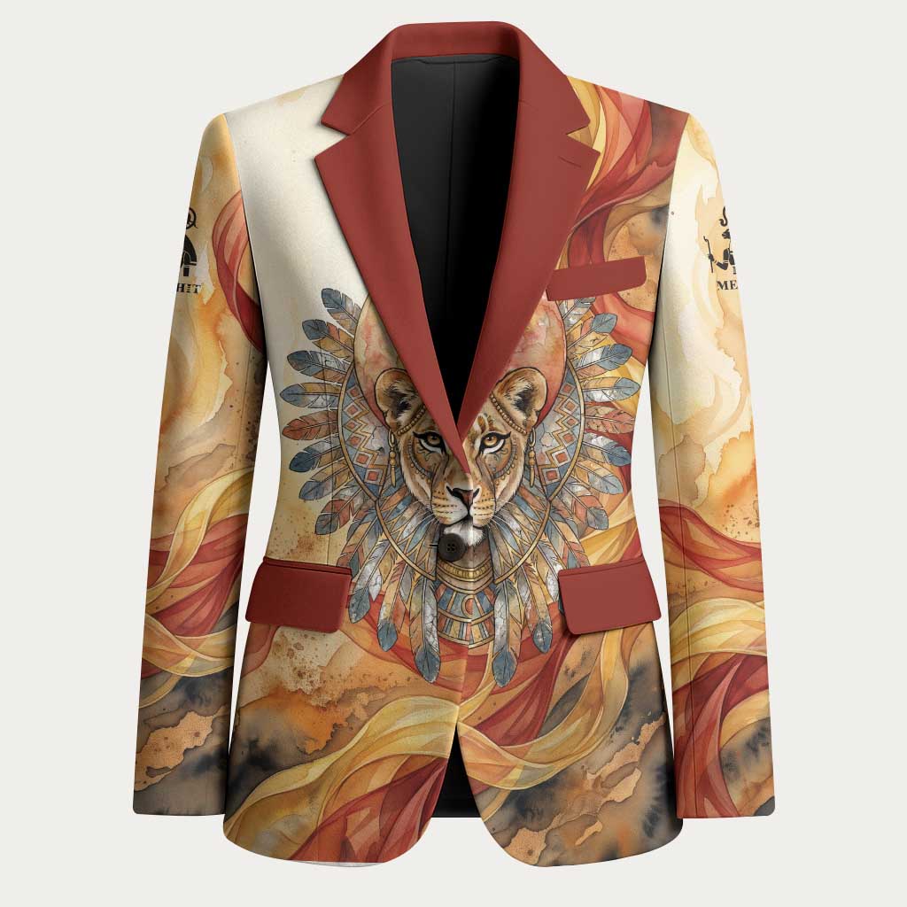 Menhit Blazer Lioness Warrior Goddess Uraeus Serpent Fire and Feathers Ancient Egyptian