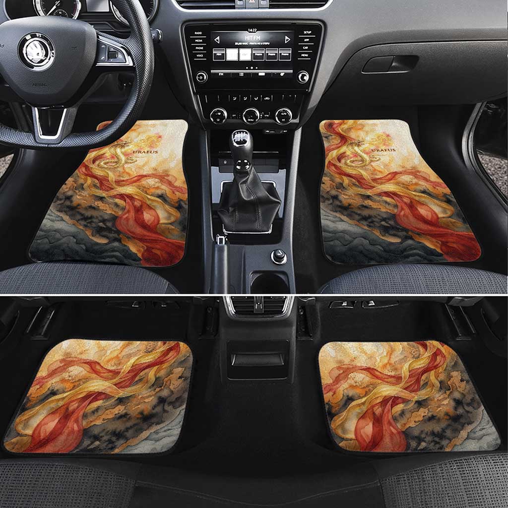 Menhit Car Mats Lioness Warrior Goddess Uraeus Serpent Fire and Feathers Ancient Egyptian