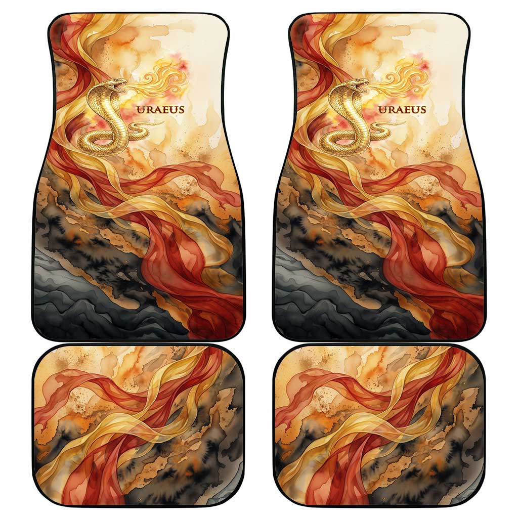 Menhit Car Mats Lioness Warrior Goddess Uraeus Serpent Fire and Feathers Ancient Egyptian