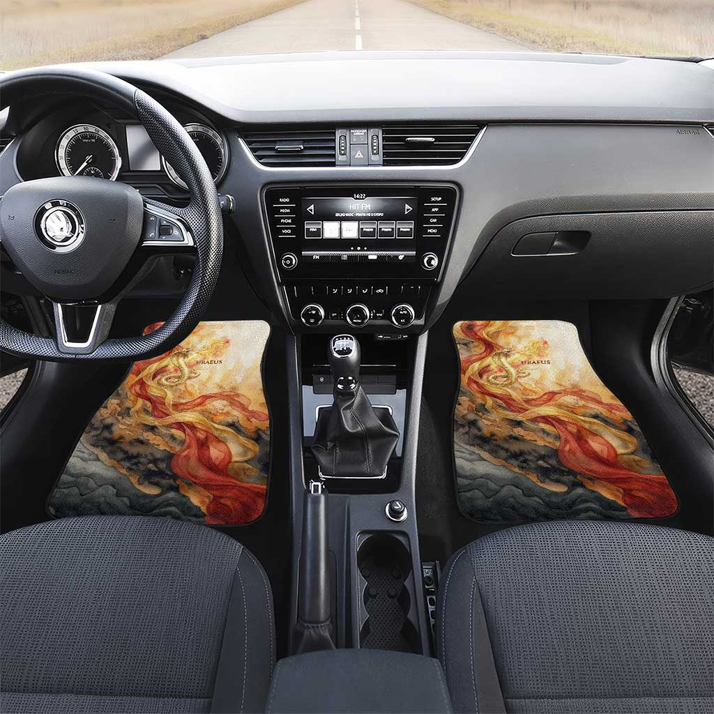 Menhit Car Mats Lioness Warrior Goddess Uraeus Serpent Fire and Feathers Ancient Egyptian