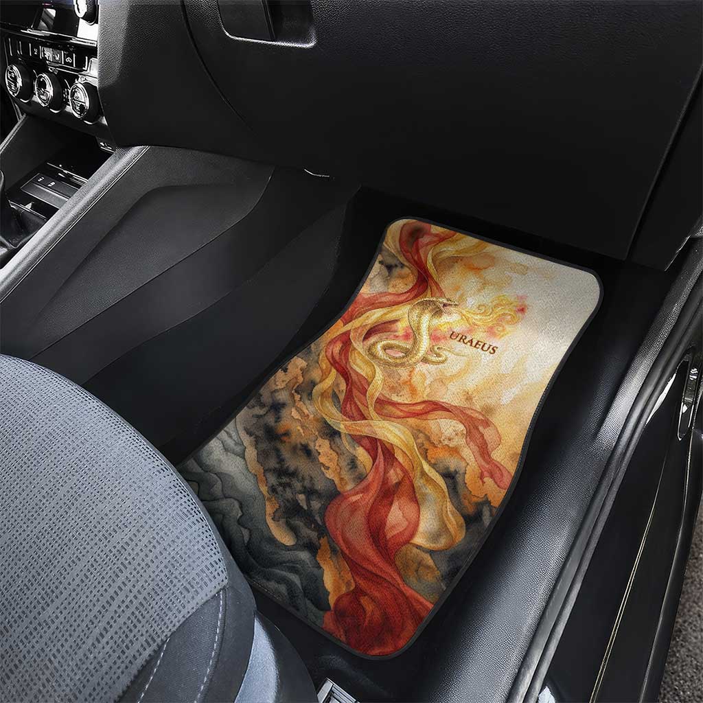 Menhit Car Mats Lioness Warrior Goddess Uraeus Serpent Fire and Feathers Ancient Egyptian