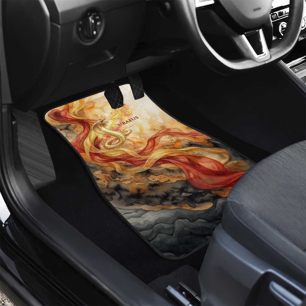 Menhit Car Mats Lioness Warrior Goddess Uraeus Serpent Fire and Feathers Ancient Egyptian