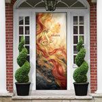 Menhit Door Cover Lioness Warrior Goddess Uraeus Serpent Fire and Feathers Ancient Egyptian