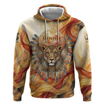 Menhit Hoodie Lioness Warrior Goddess Uraeus Serpent Fire and Feathers Ancient Egyptian