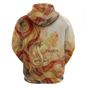 Menhit Hoodie Lioness Warrior Goddess Uraeus Serpent Fire and Feathers Ancient Egyptian