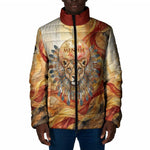 Menhit Padded Jacket Lioness Warrior Goddess Uraeus Serpent Fire and Feathers Ancient Egyptian