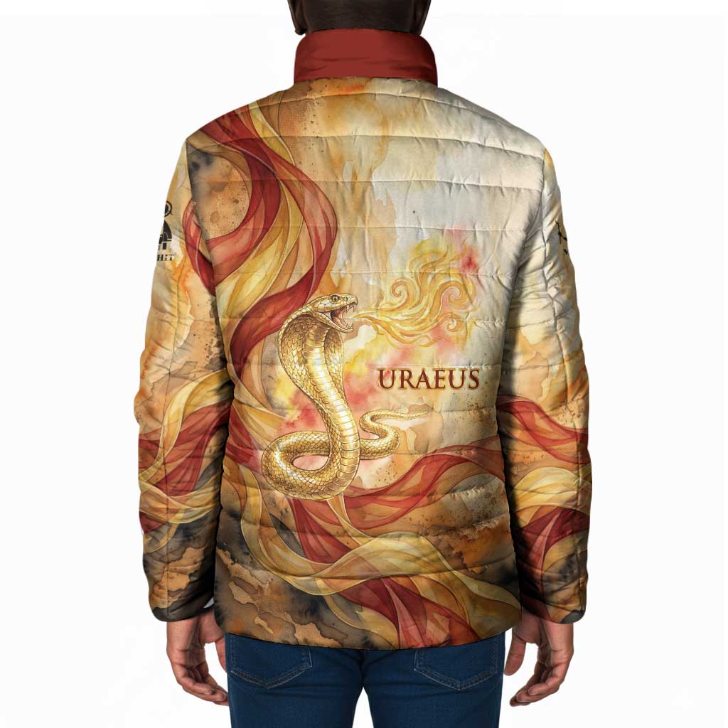 Menhit Padded Jacket Lioness Warrior Goddess Uraeus Serpent Fire and Feathers Ancient Egyptian