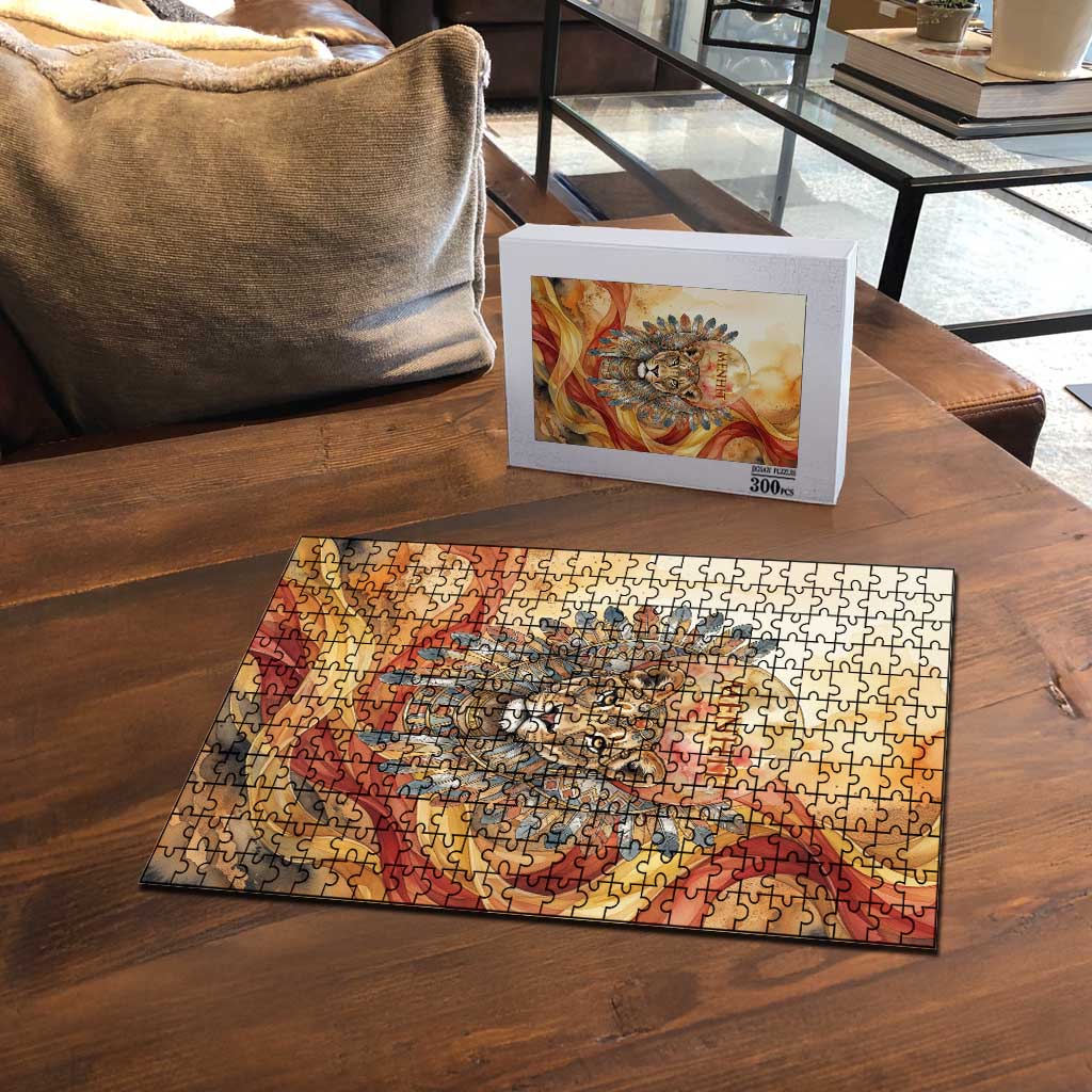 Menhit Puzzle Lioness Warrior Goddess Uraeus Serpent Fire and Feathers Ancient Egyptian