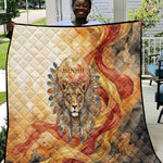 Menhit Quilt Lioness Warrior Goddess Uraeus Serpent Fire and Feathers Ancient Egyptian