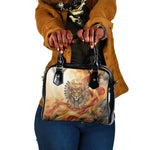 Menhit Shoulder Handbag Lioness Warrior Goddess Uraeus Serpent Fire and Feathers Ancient Egyptian