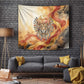 Menhit Tapestry Lioness Warrior Goddess Uraeus Serpent Fire and Feathers Ancient Egyptian