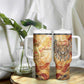 Menhit Tumbler With Handle Lioness Warrior Goddess Uraeus Serpent Fire and Feathers Ancient Egyptian