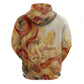 Menhit Zip Hoodie Lioness Warrior Goddess Uraeus Serpent Fire and Feathers Ancient Egyptian