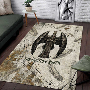 Mut Area Rug Vulture Queen Egyptian Mother Goddess Wings Feathers