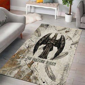 Mut Area Rug Vulture Queen Egyptian Mother Goddess Wings Feathers