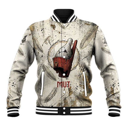 Mut Baseball Jacket Vulture Queen Egyptian Mother Goddess Wings Feathers