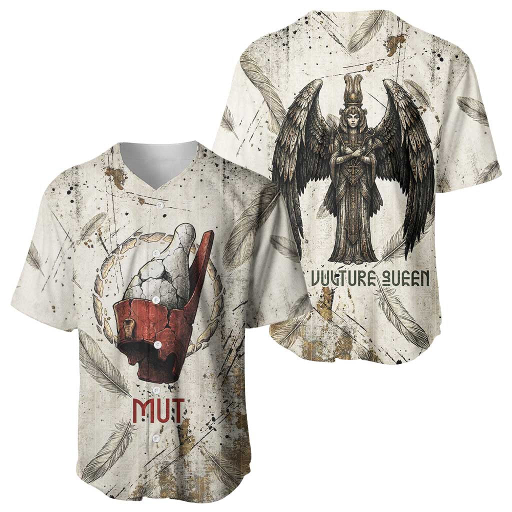 Mut Baseball Jersey Vulture Queen Egyptian Mother Goddess Wings Feathers